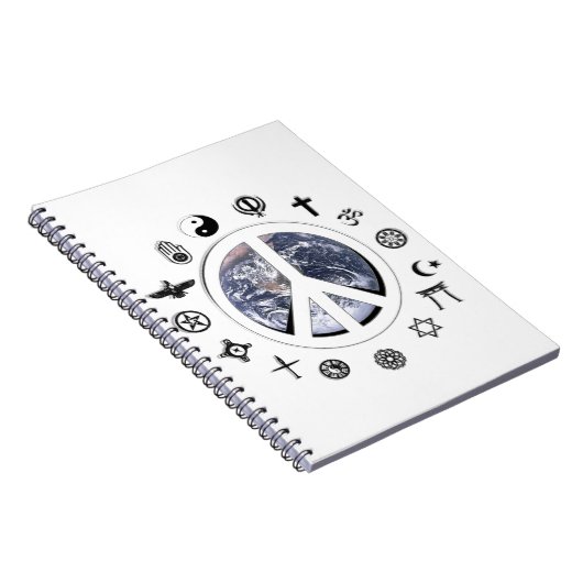 Weltfrieden Notizblock (Rechte Seite)