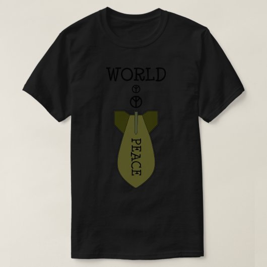 Weltfrieden ohne Krieg T-Shirt (Design vorne)