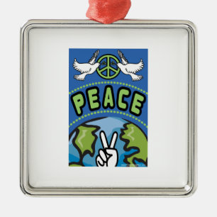 Weltfrieden Ornament Aus Metall