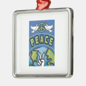 Weltfrieden Ornament Aus Metall (Links)