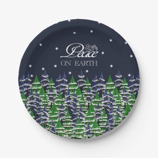 Weltfrieden Pappteller (Vorderseite)