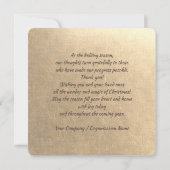 Weltfrieden. Peace Dove Weihnachtskarte Einladung (Rückseite)