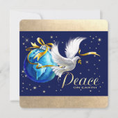 Weltfrieden. Peace Dove Weihnachtskarte Einladung (Vorderseite)