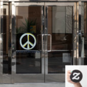 Weltfrieden Peace Sign Art Fensteraufkleber (Büro Tür)