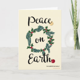 Weltfrieden. Personalisierbar Feiertagskarte