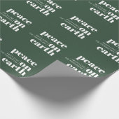 Weltfrieden Personalisiert Moderne Weihnachten Geschenkpapier (Ecke)