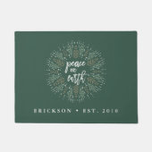 Weltfrieden | Personalisierter Urlaub Fußmatte (Vorderseite)