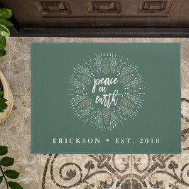 Weltfrieden | Personalisierter Urlaub Fußmatte