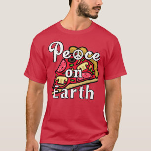 Weltfrieden, Pizza Lover Mozzarella Pepperoni P T-Shirt