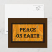 Weltfrieden Post Postkarte (Vorne/Hinten)