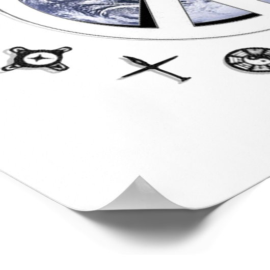 Weltfrieden Poster (Ecke)