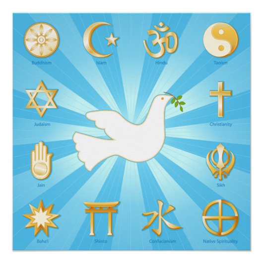 Weltfrieden Poster (Vorderseite)