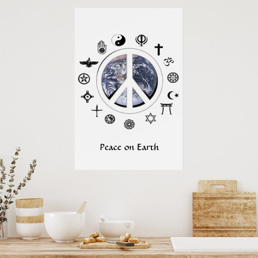 Weltfrieden Poster (Küche)