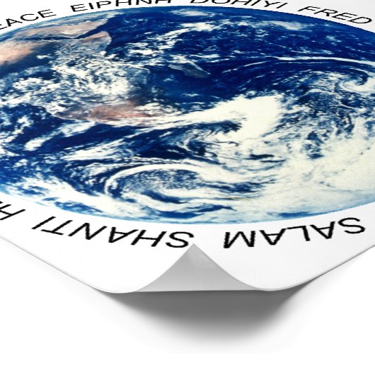 Weltfrieden Poster (Ecke)