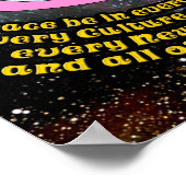 Weltfrieden Poster (Ecke)