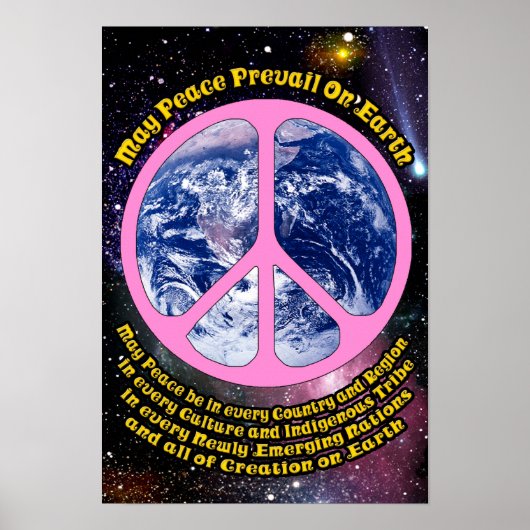 Weltfrieden Poster (Vorne)