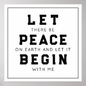 Weltfrieden Poster (Vorne)