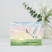 Weltfrieden Postkarte (Stehend Vorderseite)