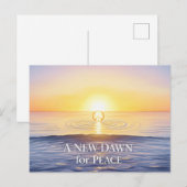 Weltfrieden Postkarte (Vorne/Hinten)