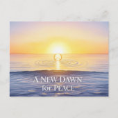 Weltfrieden Postkarte (Vorderseite)