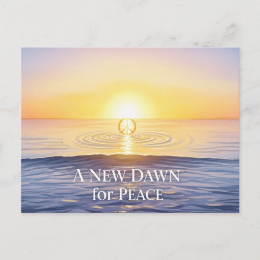 Weltfrieden Postkarte (Vorderseite)