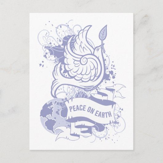 Weltfrieden Postkarte (Vorderseite)
