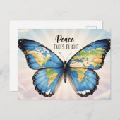 Weltfrieden Postkarte (Vorne/Hinten)