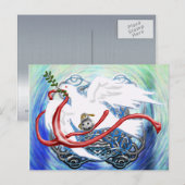 Weltfrieden Postkarte (Vorne/Hinten)