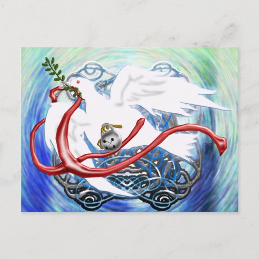 Weltfrieden Postkarte (Vorderseite)