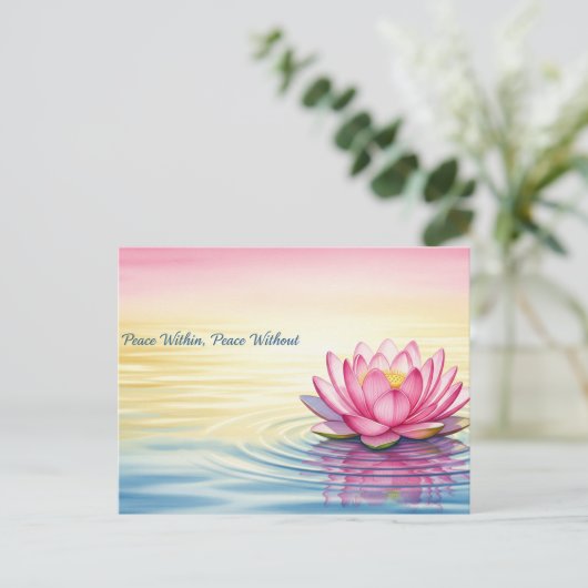 Weltfrieden Postkarte (Stehend Vorderseite)