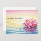 Weltfrieden Postkarte (Vorne/Hinten)