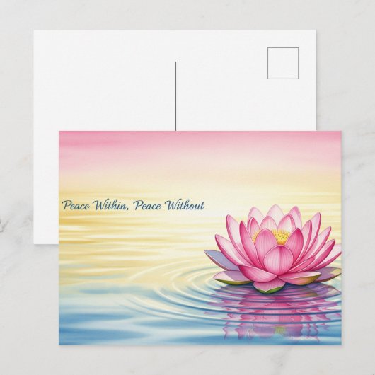 Weltfrieden Postkarte (Vorne/Hinten)