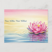 Weltfrieden Postkarte (Vorderseite)