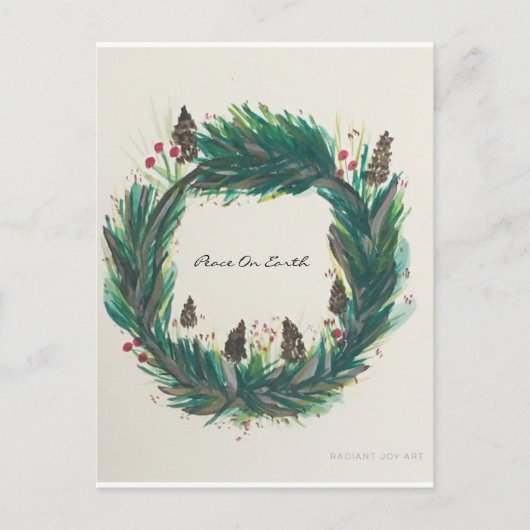 Weltfrieden Postkarte (Vorderseite)