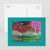 Weltfrieden Postkarte (Vorne/Hinten)