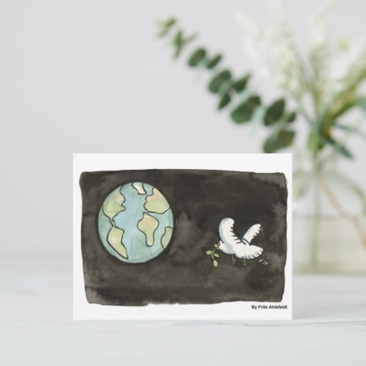 Weltfrieden Postkarte (Stehend Vorderseite)