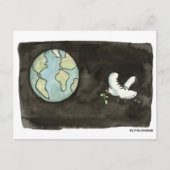 Weltfrieden Postkarte (Vorderseite)