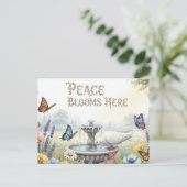 Weltfrieden Postkarte (Stehend Vorderseite)