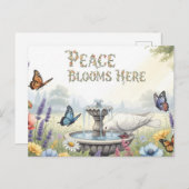 Weltfrieden Postkarte (Vorne/Hinten)