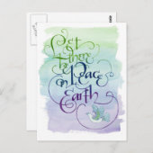 Weltfrieden Postkarte (Vorne/Hinten)