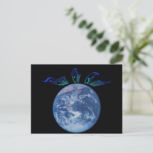 Weltfrieden Postkarte (Stehend Vorderseite)