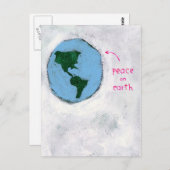 Weltfrieden Postkarte (Vorne/Hinten)