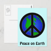 Weltfrieden Postkarte (Vorne/Hinten)