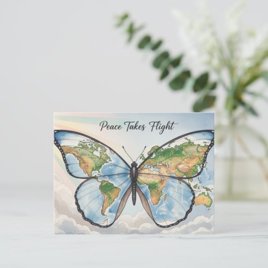 Weltfrieden Postkarte (Stehend Vorderseite)