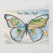 Weltfrieden Postkarte (Vorderseite)
