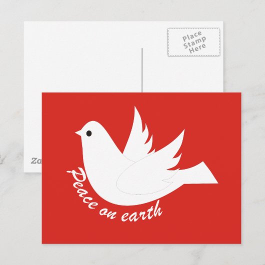 Weltfrieden Postkarte (Vorne/Hinten)