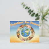 Weltfrieden Postkarte (Stehend Vorderseite)