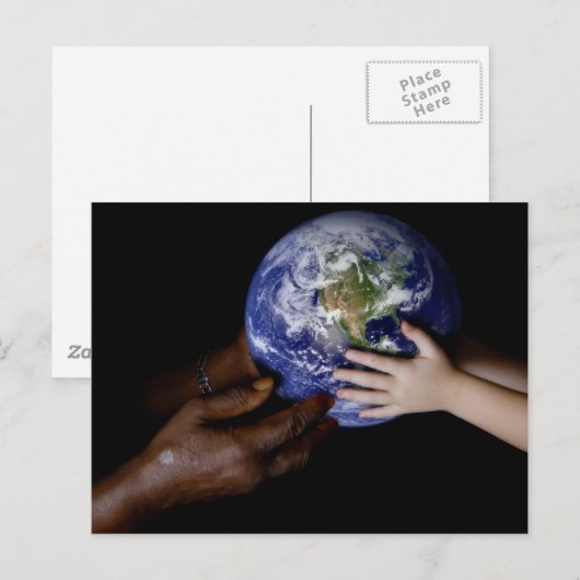 Weltfrieden Postkarte (Vorne/Hinten)