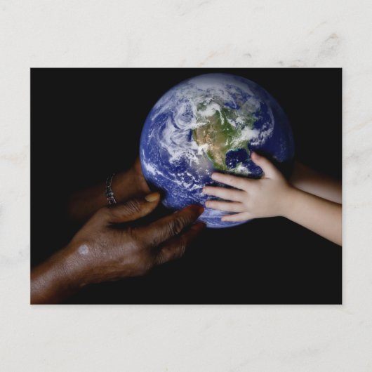 Weltfrieden Postkarte (Vorderseite)