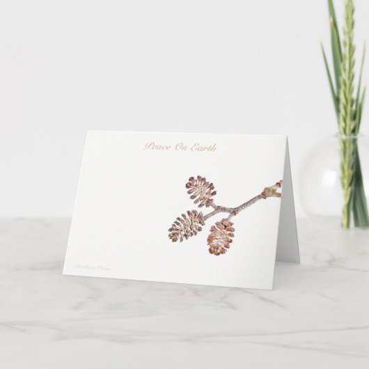 Weltfrieden: Power der Liebe Feiertagskarte (Vorderseite)